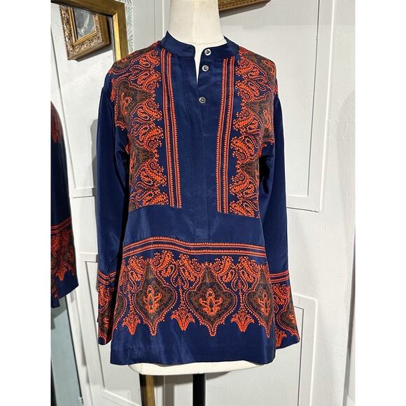J.CREW Tops - J. Crew Collection Silk Shirt Floral Multicolor Long Sleeve Blouse XXS